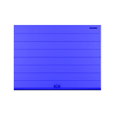 ДорХан Секционные ворота стальные 2000х2500 цвета RAL 5005 (синий) с дизайном 'широкая центральная полоса' без автоматики ДорХан Секционные ворота стальные 2000х2500 цвета RAL 5005 (синий) с дизайном 'широкая центральная полоса' без автоматики