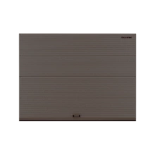 ДорХан Секционные ворота стальные 4800х2100 цвета RAL 3000 (коричневый) с дизайном 'волна' без автоматики