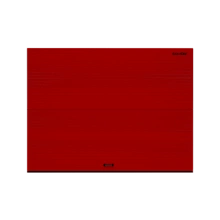 ДорХан Секционные ворота стальные 4300х3000 цвета RAL 3000 (красный) с дизайном 'волна' без автоматики