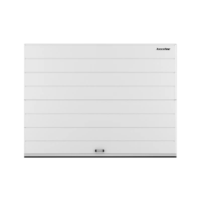 ДорХан Секционные ворота стальные 2100х3000 цвета RAL 9003 (белый) с дизайном 'широкая центральная полоса' без автоматики ДорХан Секционные ворота стальные 2100х3000 цвета RAL 9003 (белый) с дизайном 'широкая центральная полоса' без автоматики