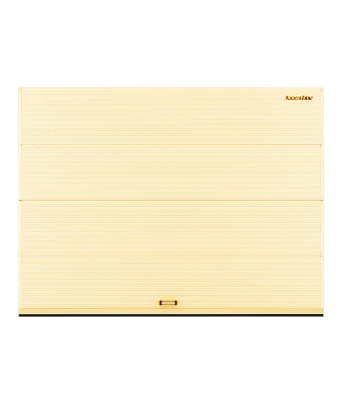 ДорХан Секционные ворота стальные 3700х2400 цвета RAL 1014 (бежевый) с дизайном 'волна' без автоматики