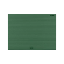 ДорХан Секционные ворота стальные 2000х3000 цвета RAL 6005 (зелёный) с дизайном 'волна' без автоматики