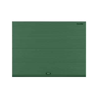 ДорХан Секционные ворота стальные 4800х2000 цвета RAL 6005 (зелёный) с дизайном 'волна' без автоматики