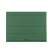 ДорХан Секционные ворота стальные 2000х3000 цвета RAL 6005 (зелёный) с дизайном 'широкая центральная полоса' без автоматики