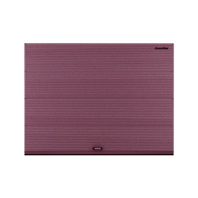 ДорХан Секционные ворота стальные 4900х2800 цвета RAL 3005 (бордовый) с дизайном 'волна' без автоматики ДорХан Секционные ворота стальные 4900х2800 цвета RAL 3005 (бордовый) с дизайном 'волна' без автоматики
