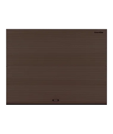 ДорХан Секционные ворота стальные 3900х2500 цвета RAL 8017 (коричнево-красный) с дизайном 'волна' без автоматики