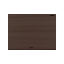 ДорХан Секционные ворота стальные 2000х2900 цвета RAL 8017 (коричнево-красный) с дизайном 'волна' без автоматики