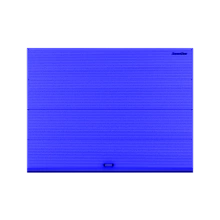 ДорХан Секционные ворота стальные 4500х2200 цвета RAL 5005 (синий) с дизайном 'волна' с автоматикой
