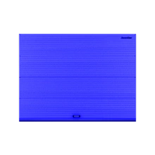 ДорХан Секционные ворота стальные 2200х2600 цвета RAL 5005 (синий) с дизайном 'волна' с автоматикой