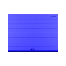 ДорХан Секционные ворота стальные 2200х2200 цвета RAL 5005 (синий) с дизайном 'широкая центральная полоса' с автоматикой