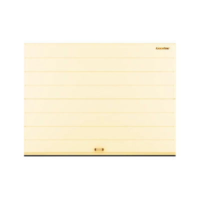 ДорХан Секционные ворота стальные 4400х2400 цвета RAL 1014 (бежевый) с дизайном 'широкая центральная полоса' с автоматикой