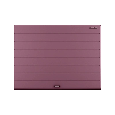 ДорХан Секционные ворота стальные 4800х2900 цвета RAL 3005 (бордовый) с дизайном 'широкая центральная полоса' с автоматикой ДорХан Секционные ворота стальные 4800х2900 цвета RAL 3005 (бордовый) с дизайном 'широкая центральная полоса' с автоматикой