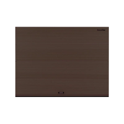 ДорХан Секционные ворота стальные 2000х2300 цвета RAL 8017 (коричнево-красный) с дизайном 'волна' с автоматикой