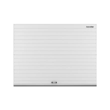 ДорХан Секционные ворота алюминиевые 3400х3000 цвета RAL 9003 (белый) с дизайном 'доска' без автоматики