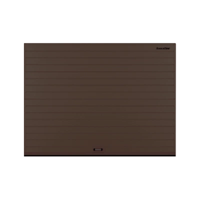 ДорХан Секционные ворота алюминиевые 4500х2000 цвета RAL 8017 (коричнево-красный) с дизайном 'доска' с автоматикой