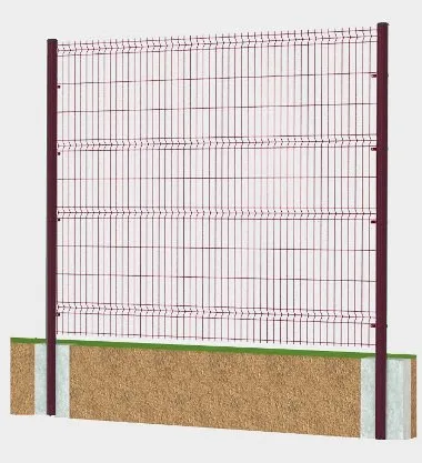 ДорХан Система ограждений 153000х1550 цвета RAL 3005 (бордовый)