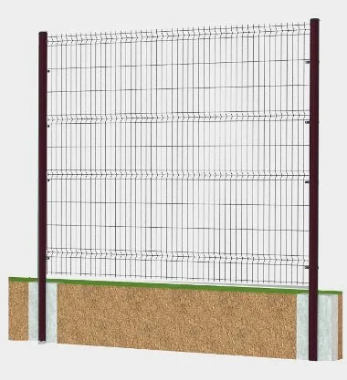 ДорХан Система ограждений 94000х2050 цвета RAL 8014 (коричневый)